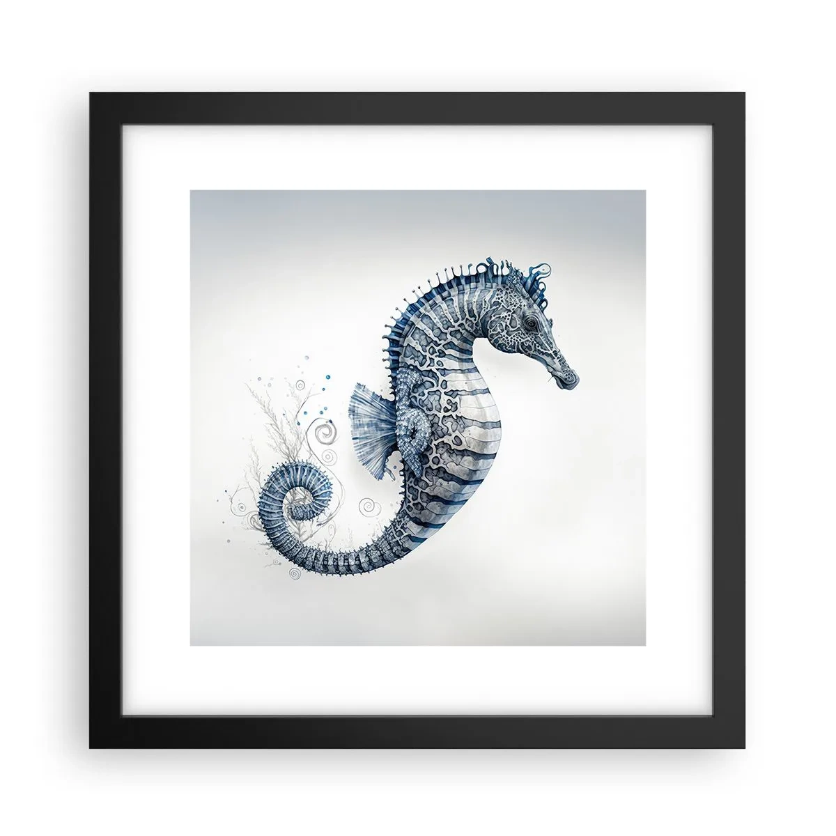 Affiche dans un cadre noir - Poster - Une subtile plaisanterie de la nature - 30x30 cm