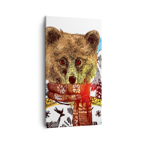 Impression sur toile - Image sur toile - La cabane aux ours - 45x80 cm