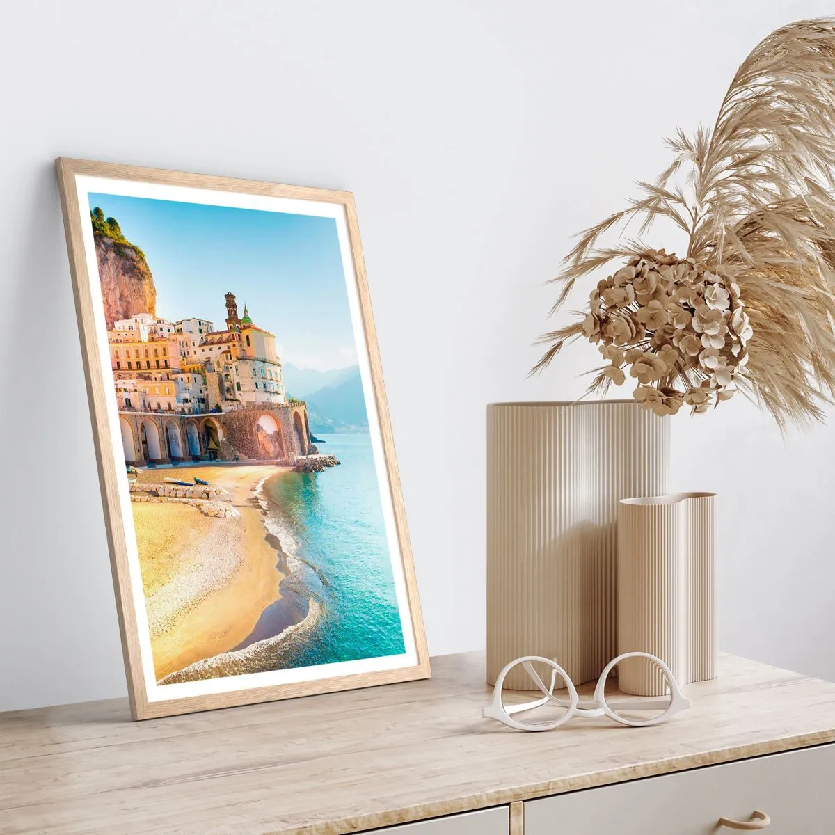 Affiche dans un chêne clair - Poster - La ville est incroyable - 70x100 cm