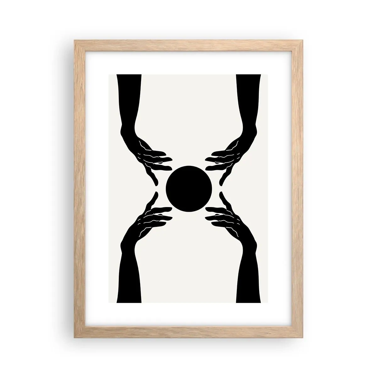 Affiche dans un chêne clair - Poster - Signe secret - 30x40 cm