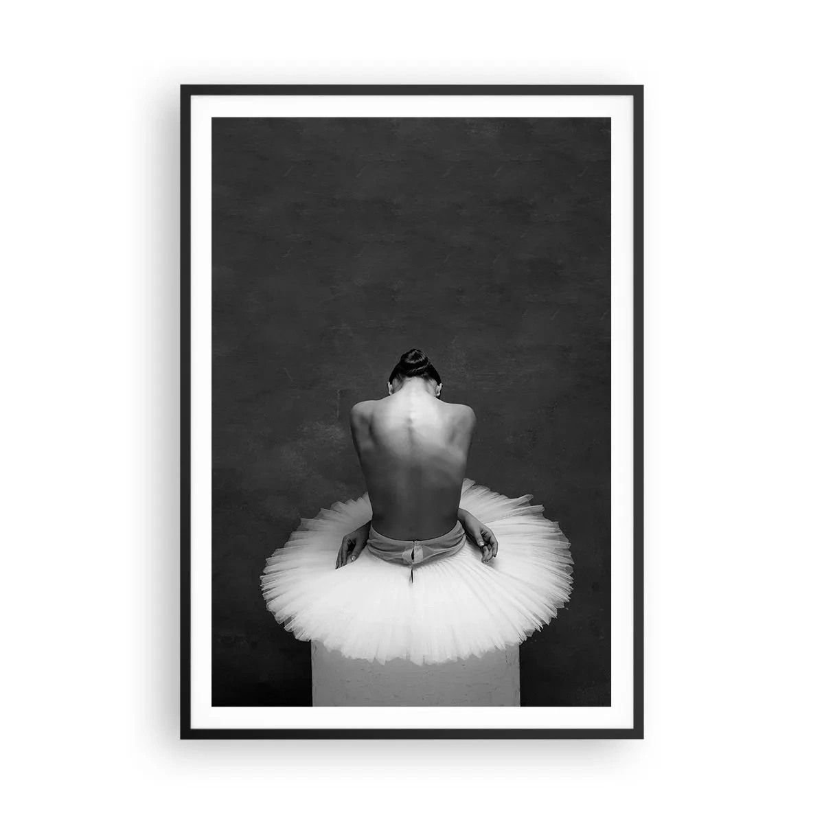 Affiche dans un cadre noir - Poster - C'est justement en train de fleurir - 70x100 cm