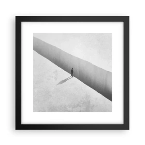 Affiche dans un cadre noir - Poster - Un objectif clair - 30x30 cm