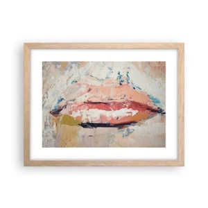 Affiche dans un chêne clair - Poster - Éveil la pensée - 40x30 cm