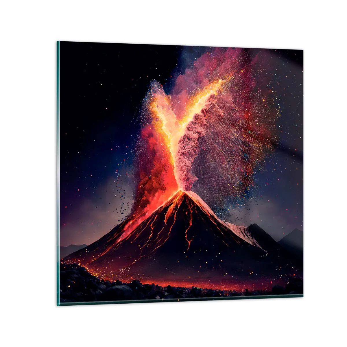 Impression sur verre - Image sur verre - Beauté et horreur - 30x30 cm