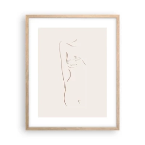 Affiche dans un chêne clair - Poster - La forme du désir - 40x50 cm