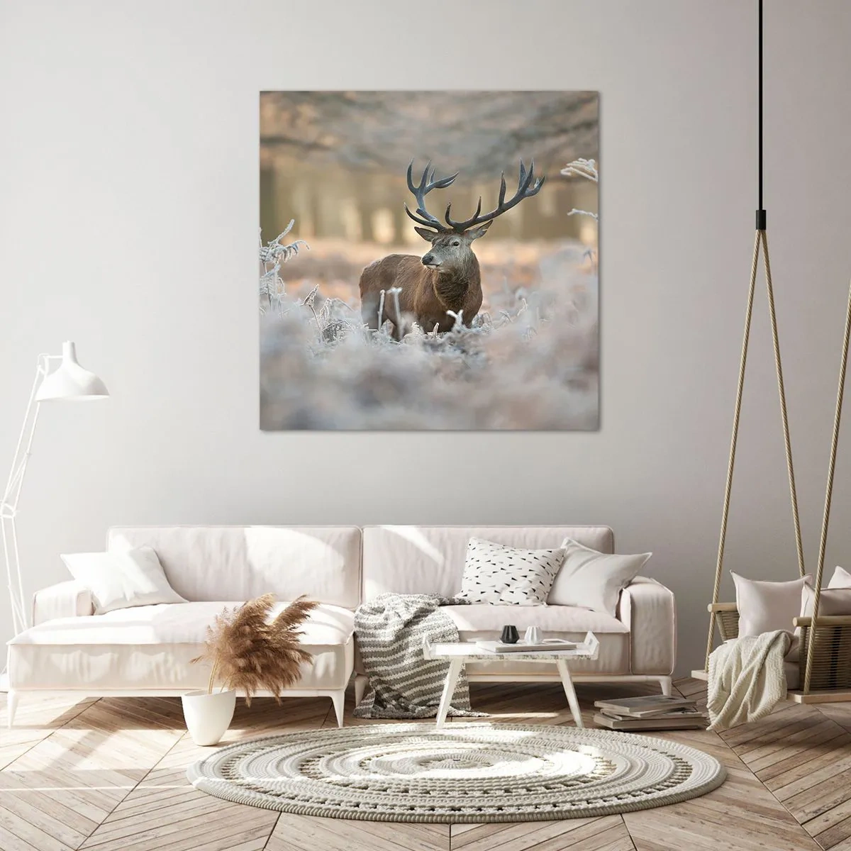 Impression sur toile - Image sur toile - Une matinée animée - 60x60 cm