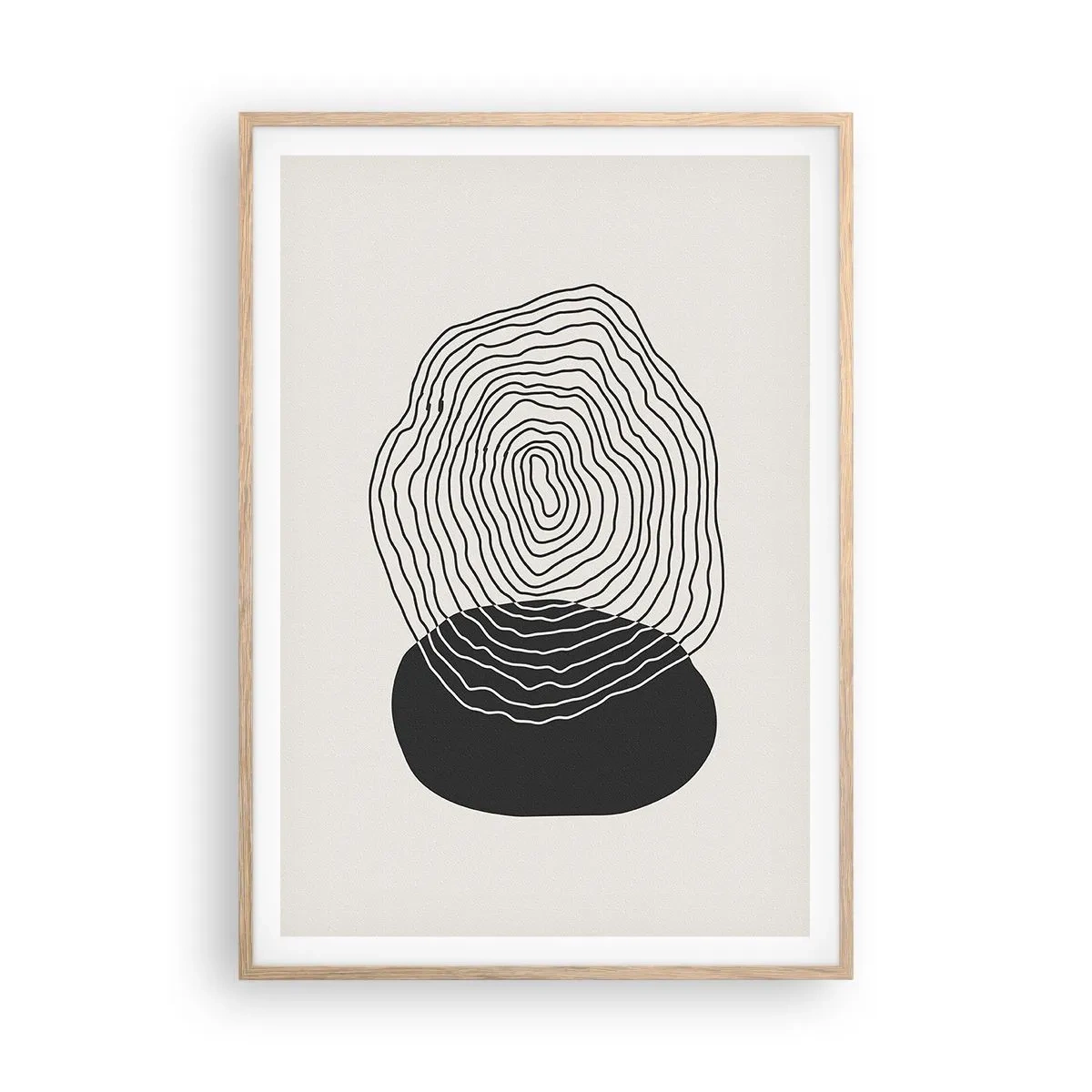 Affiche dans un chêne clair - Poster - Durabilité et oscillation - 70x100 cm