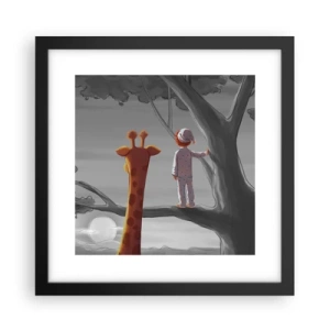 Affiche dans un cadre noir - Poster - Cela arrive vraiment - 30x30 cm