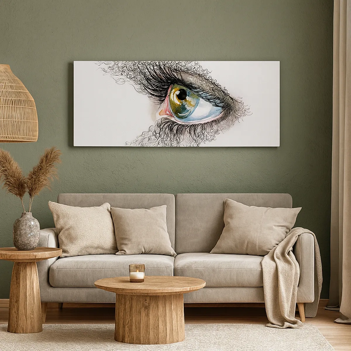 Impression sur toile - Image sur toile - Regarde droit dans l'âme - 30x30 cm