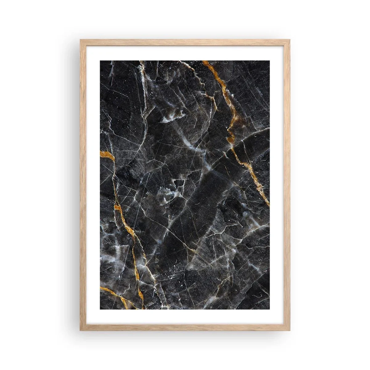 Affiche dans un chêne clair - Poster - La vie intérieure de la pierre - 50x70 cm