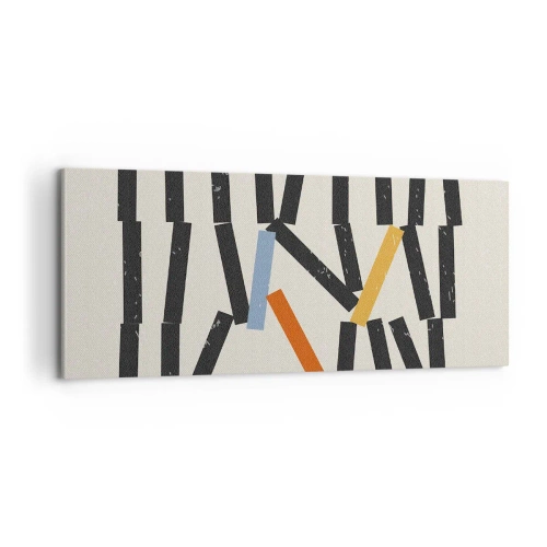 Impression sur toile - Image sur toile - Dominos – composition - 100x40 cm