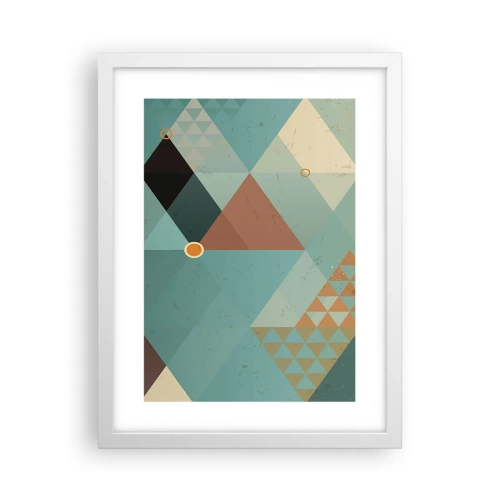 Affiche dans un cadre blanc - Poster - Unité de la multiplicité, multiplicité de l'unité - 30x40 cm