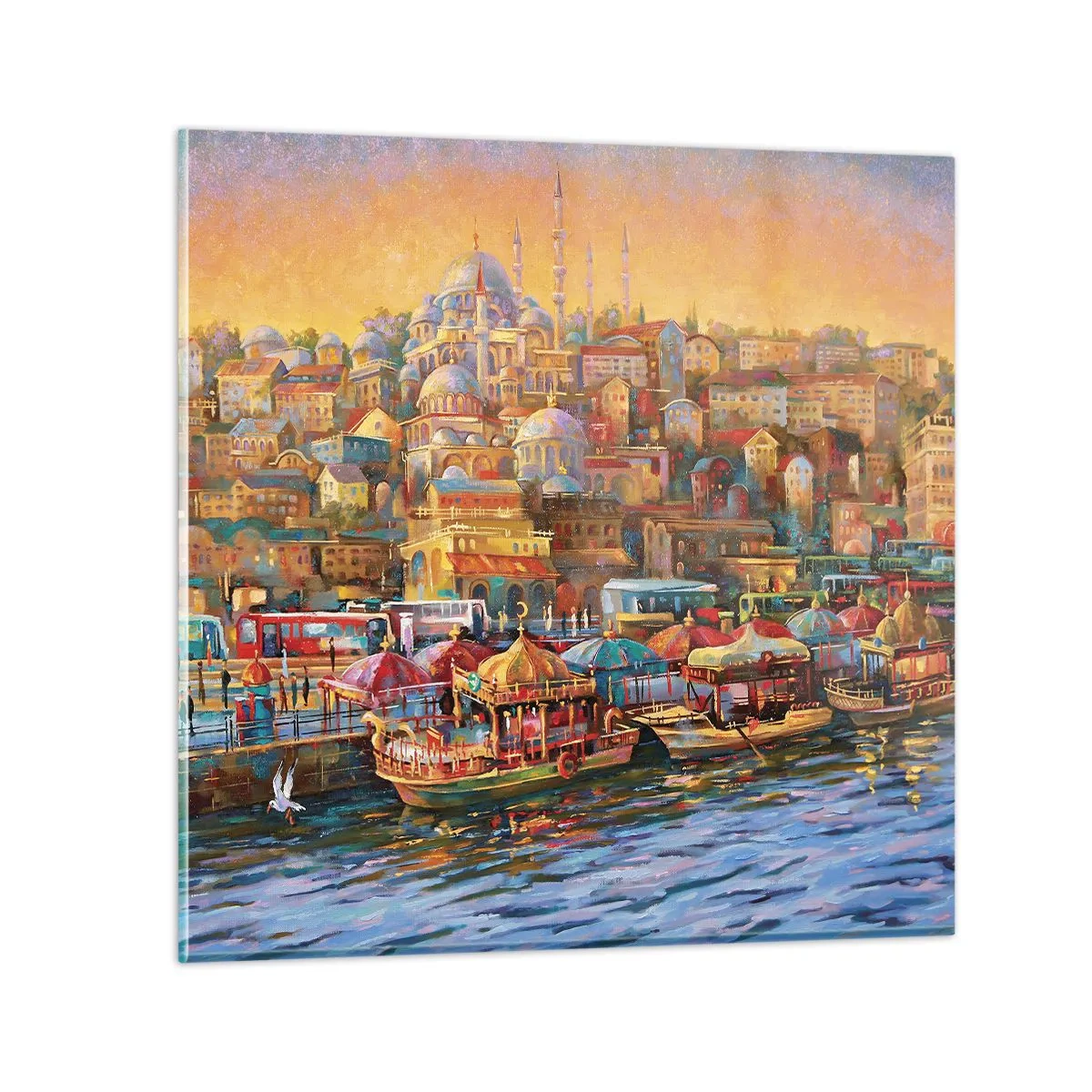 Impression sur verre - Image sur verre - Conte d'Istanbul - 60x60 cm