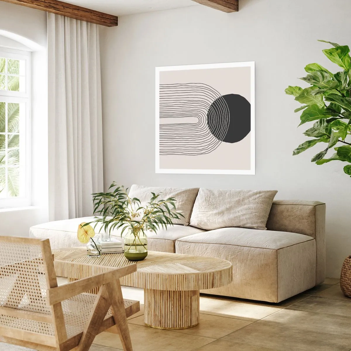 Affiche - Poster - Tremblement et confiance - 60x60 cm