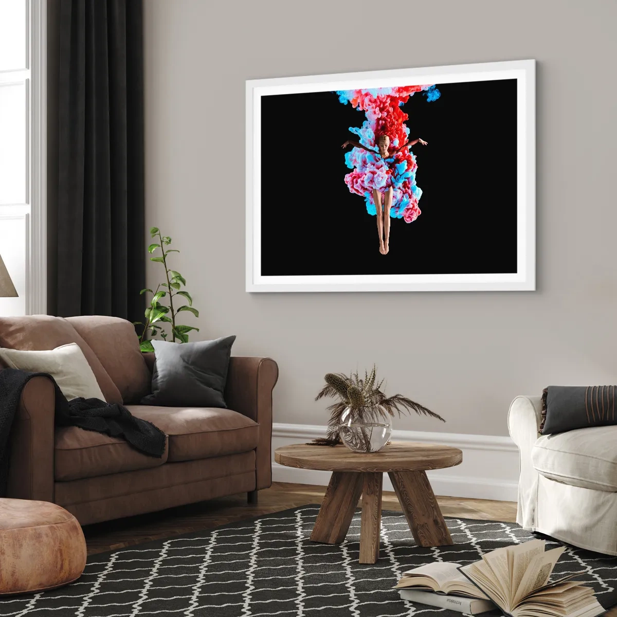 Affiche dans un cadre blanc - Poster - En pleine floraison - 91x61 cm