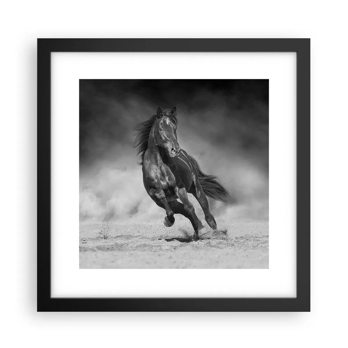 Affiche dans un cadre noir - Poster - Digne de l'émir lui-même - 30x30 cm