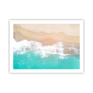 Affiche - Poster - Caresse de l'océan - 70x50 cm
