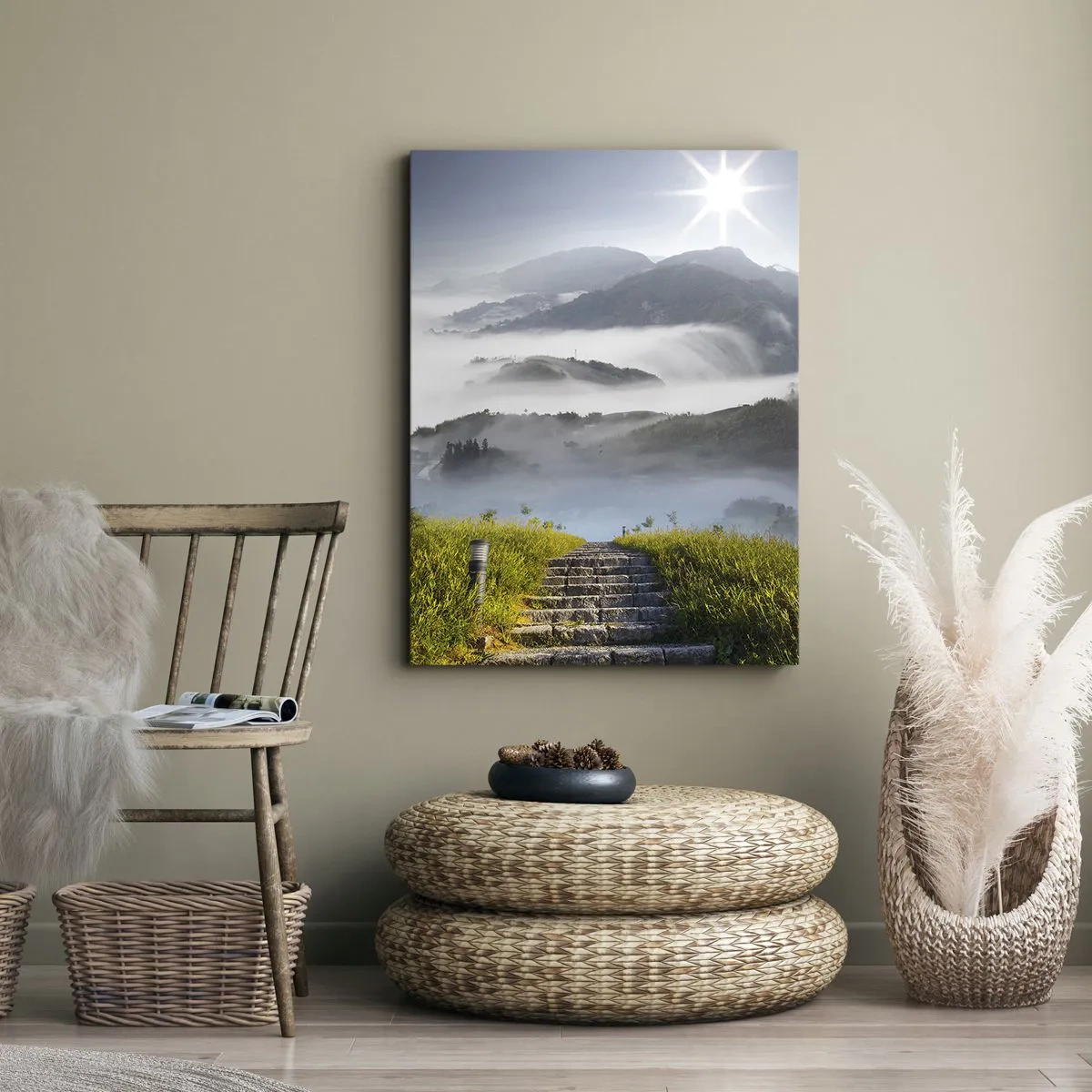 Impression sur toile - Image sur toile - Toujours plus haut vers les nuages - 45x80 cm