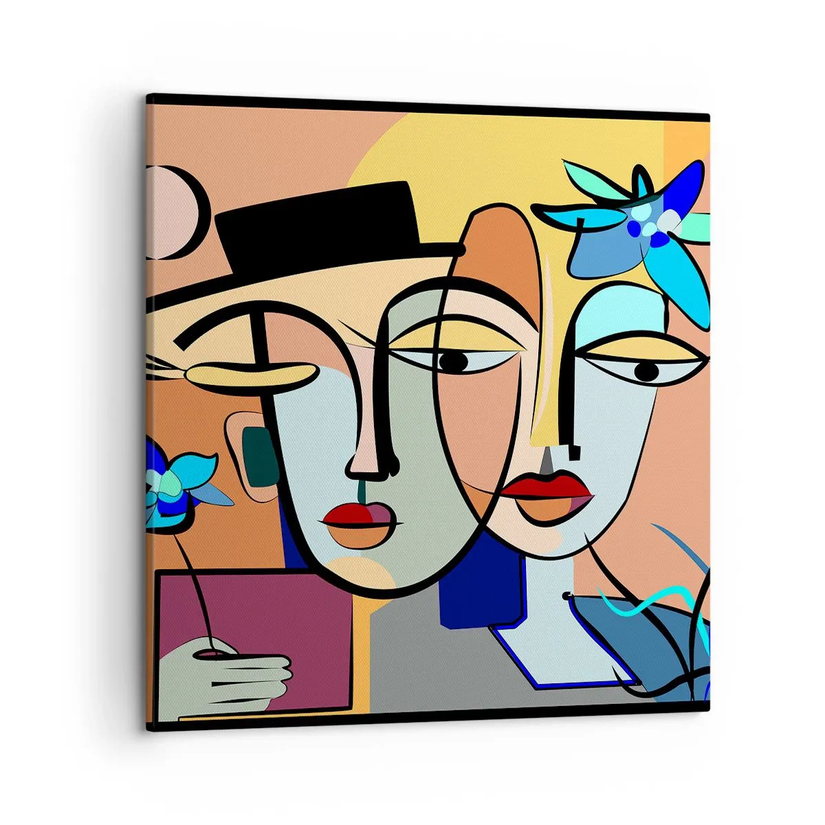 Impression sur toile - Image sur toile - Le Rendez-vous de Picasso - 50x50 cm