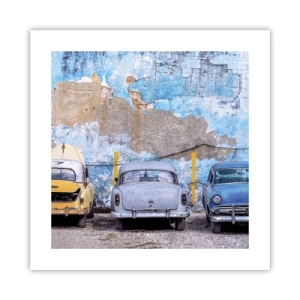 Affiche - Poster - Rencontre de vétérans - 40x40 cm