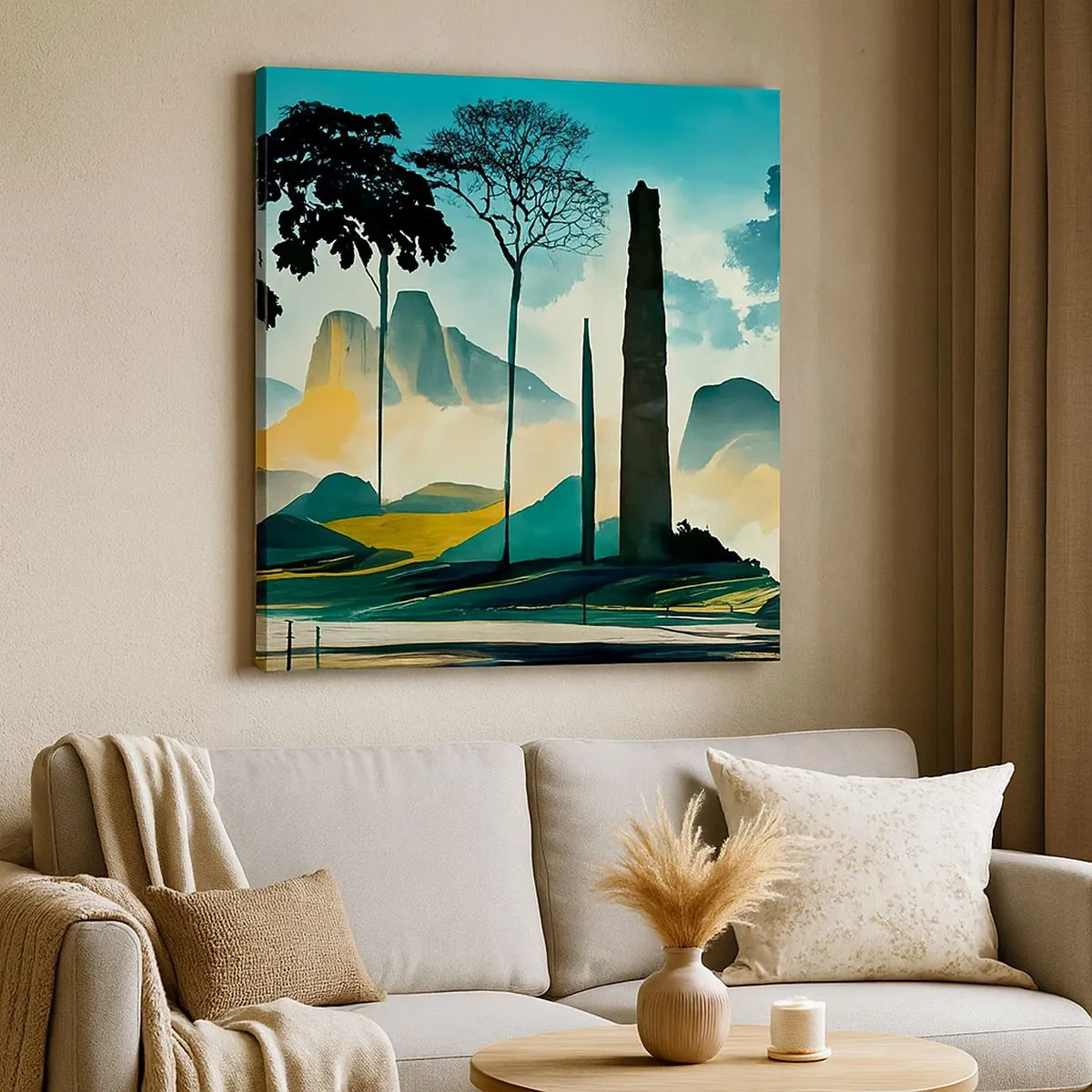 Impression sur toile - Image sur toile - Toujours de plus en plus haut - 30x30 cm