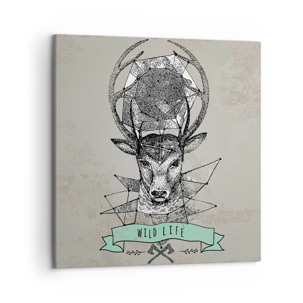 Impression sur toile - Image sur toile - Voir St. Hubertus - 50x50 cm