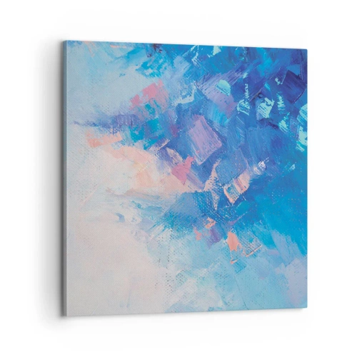 Impression sur toile - Image sur toile - Abstraction hivernale - 60x60 cm