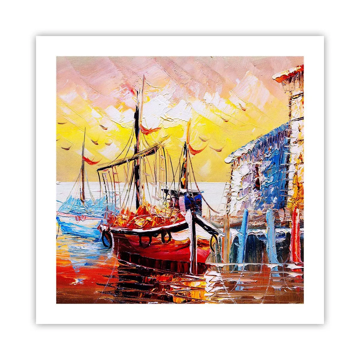 Affiche - Poster - Bon retour - 50x50 cm