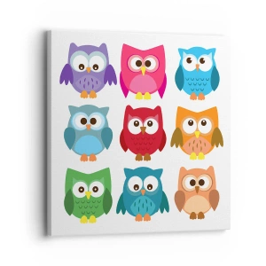 Impression sur toile - Image sur toile - C'est amusant d'être différent - 30x30 cm