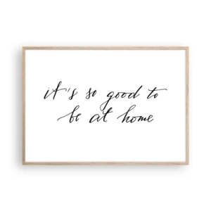 Affiche dans un chêne clair - Poster - Toute la vérite - 100x70 cm