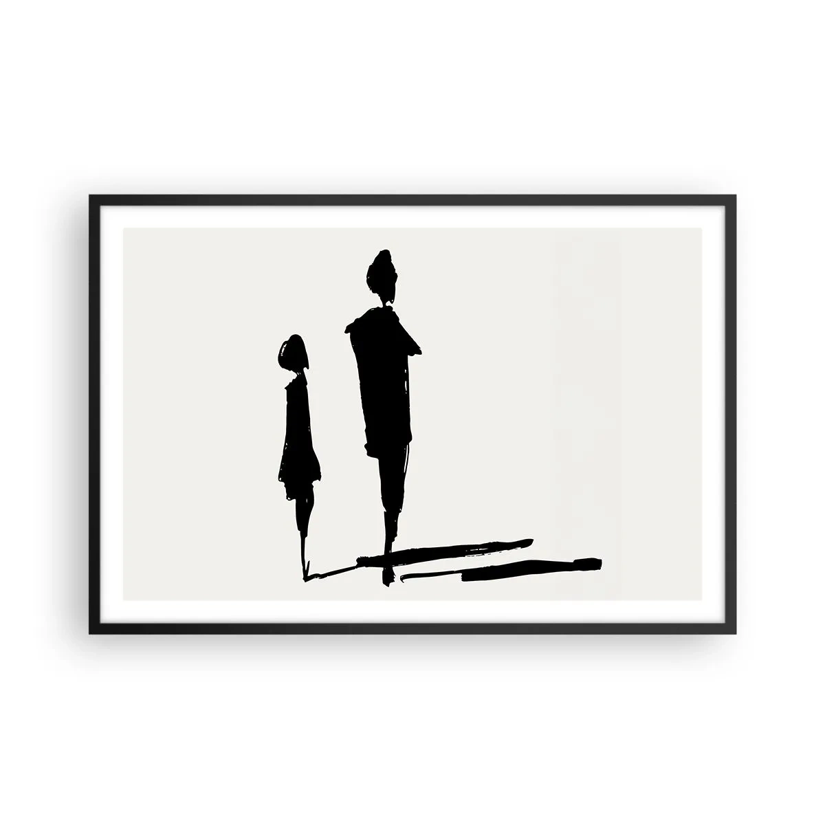 Affiche dans un cadre noir - Poster - Êtes-vous sûr qu'ils sont ensemble ? - 91x61 cm