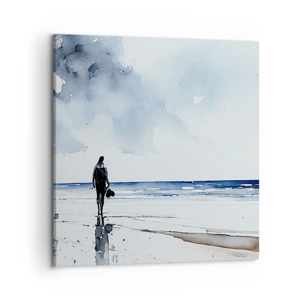 Impression sur toile - Image sur toile - Conversation avec la mer - 50x50 cm