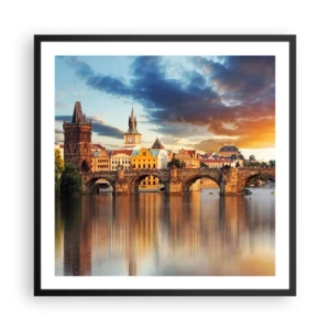 Affiche dans un cadre noir - Poster - Belle depuis des lustres - 60x60 cm