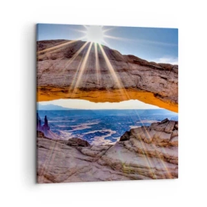 Impression sur toile - Image sur toile - Par la porte rocheuse - 50x50 cm