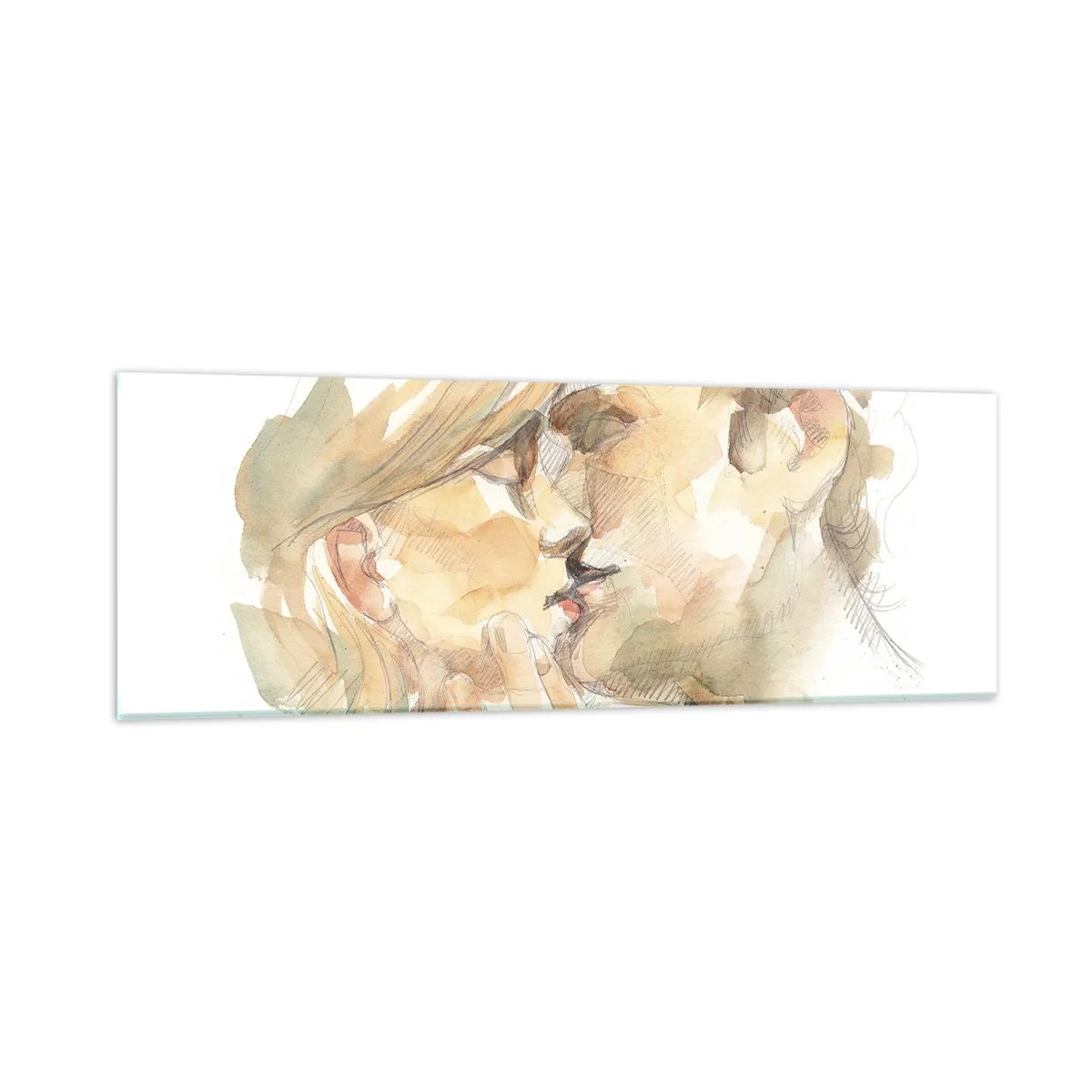 Impression sur verre - Image sur verre - A moitié trouvé ? - 90x30 cm