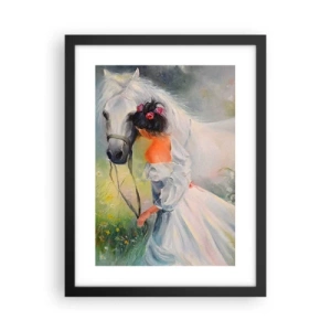 Affiche dans un cadre noir - Poster - Comme dans un beau rêve - 30x40 cm