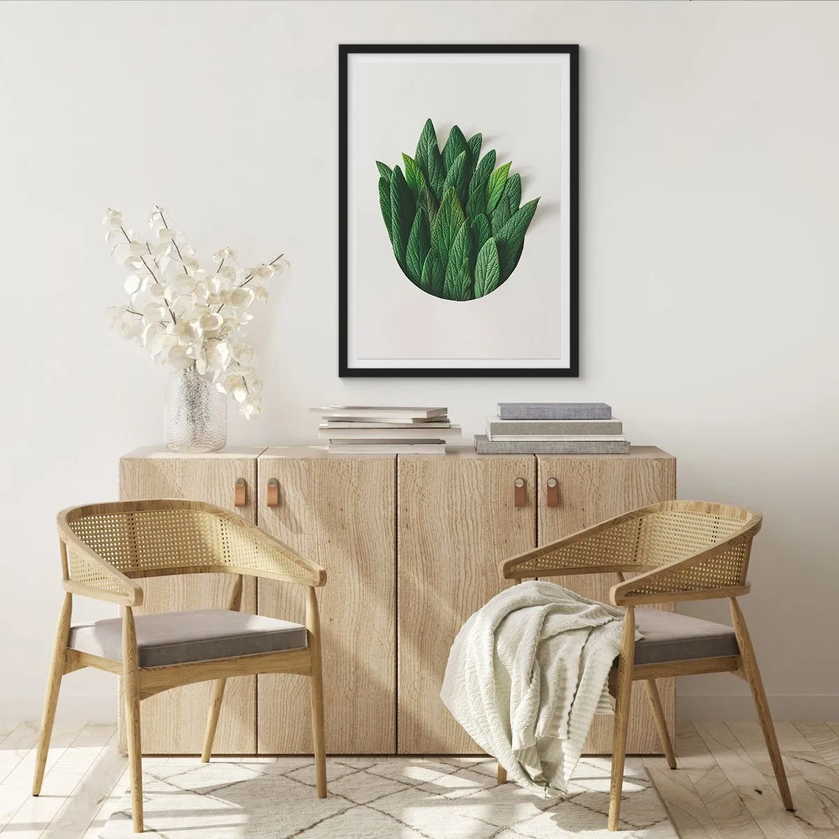 Affiche dans un cadre noir - Poster - Curiosité sans retenue - 30x40 cm