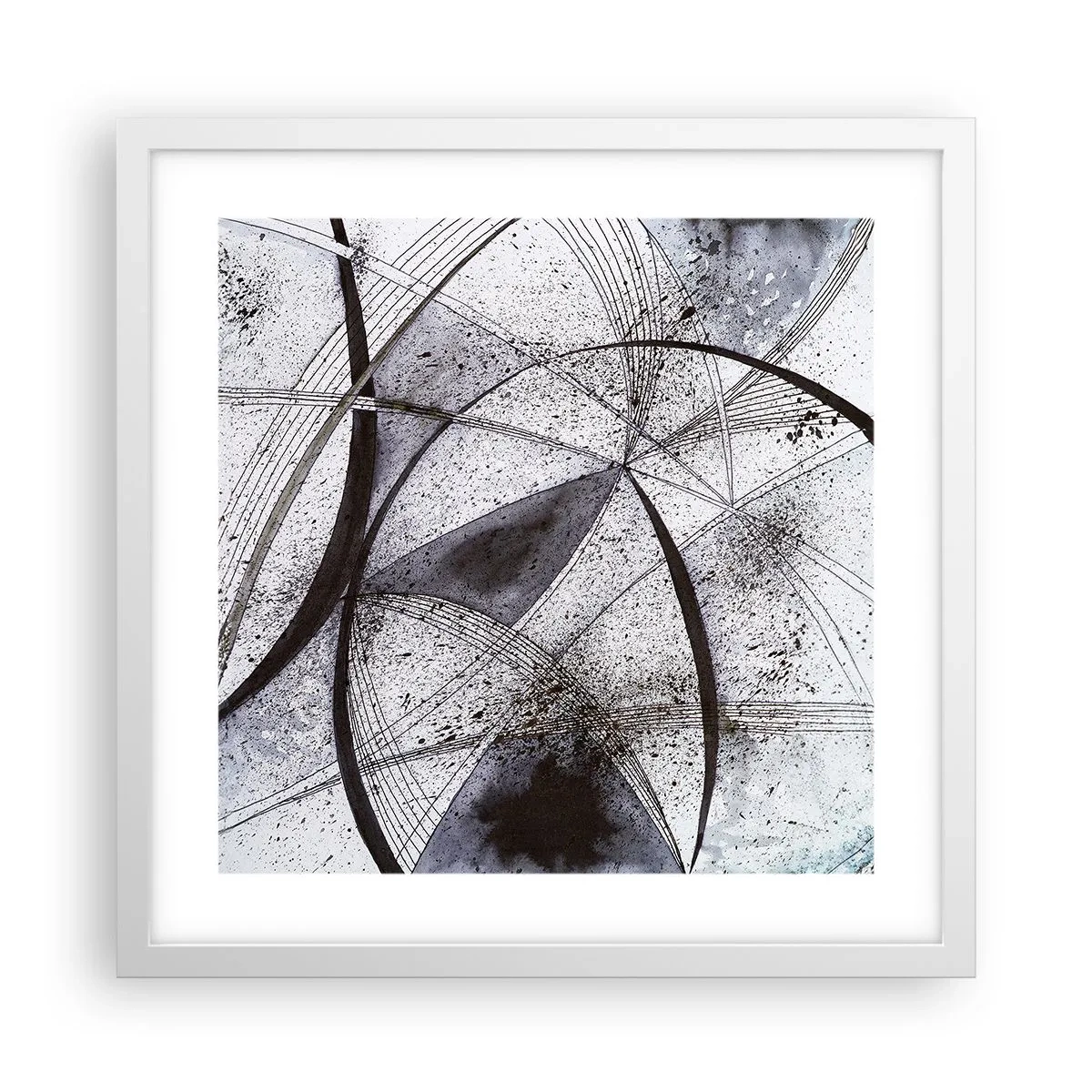 Affiche dans un cadre blanc - Poster - Fantaisie futuriste - 40x40 cm
