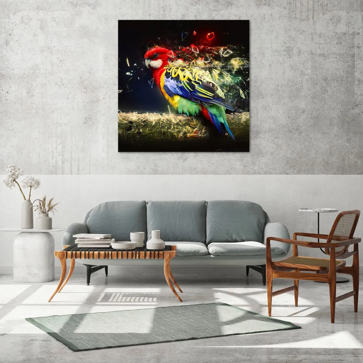Impression sur verre - Image sur verre - Messager d'éclat - 30x30 cm