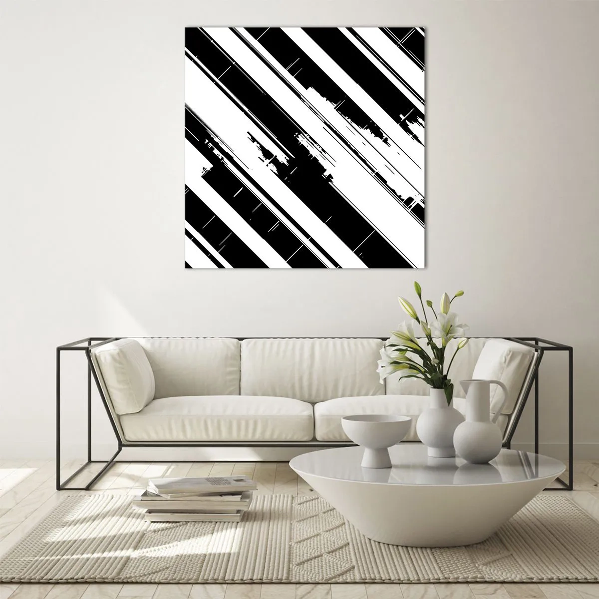 Impression sur verre - Image sur verre - Une composition intense et dynamique - 70x70 cm