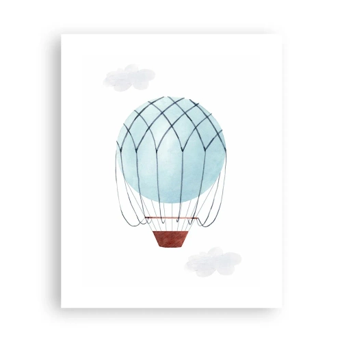 Affiche - Poster - Entièrement dans les nuages - 40x50 cm