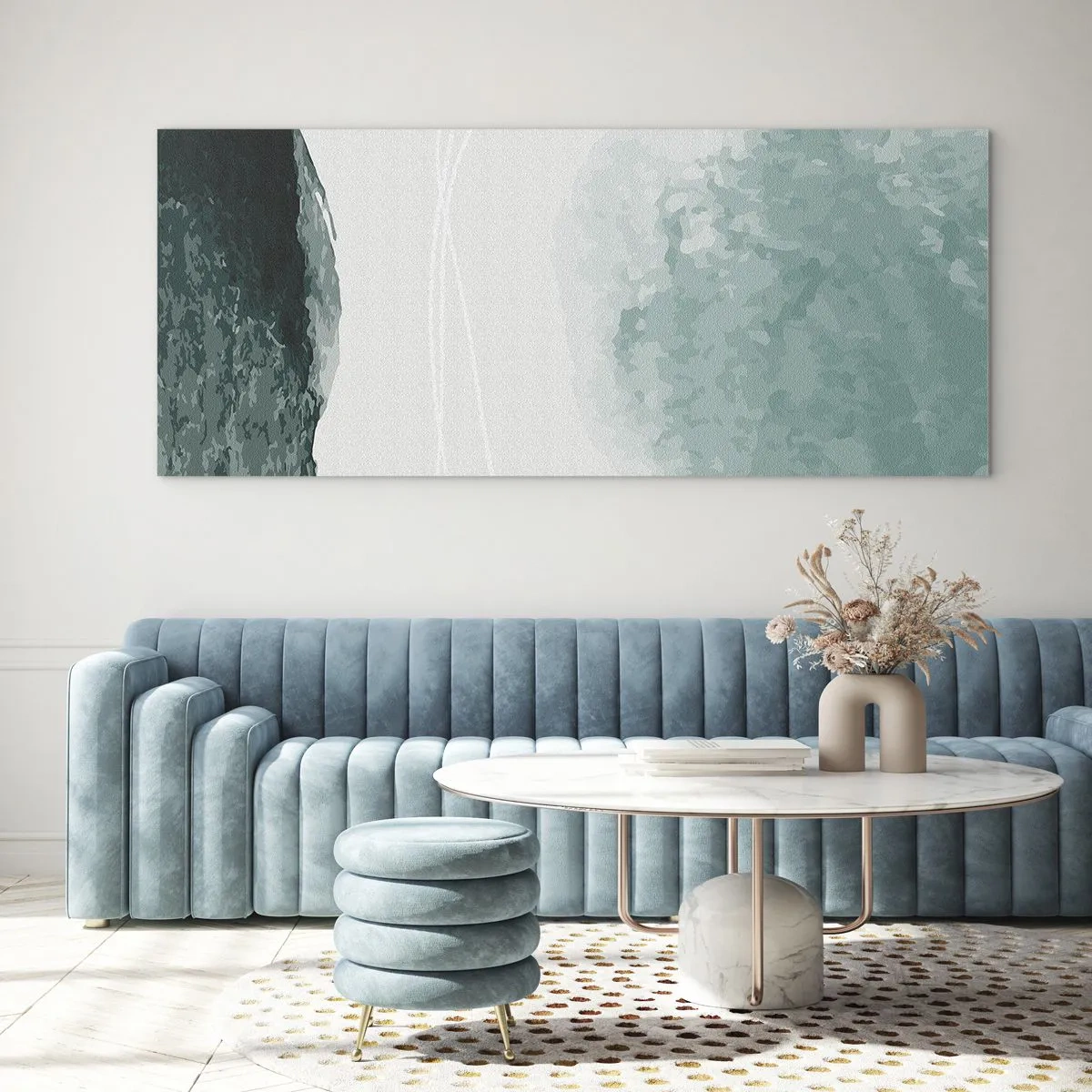 Impression sur verre - Image sur verre - Rencontre avec le brouillard - 100x40 cm