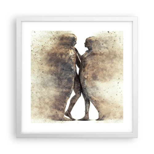 Affiche dans un cadre blanc - Poster - Ils sont sortis de la poussière pour aimer - 40x40 cm