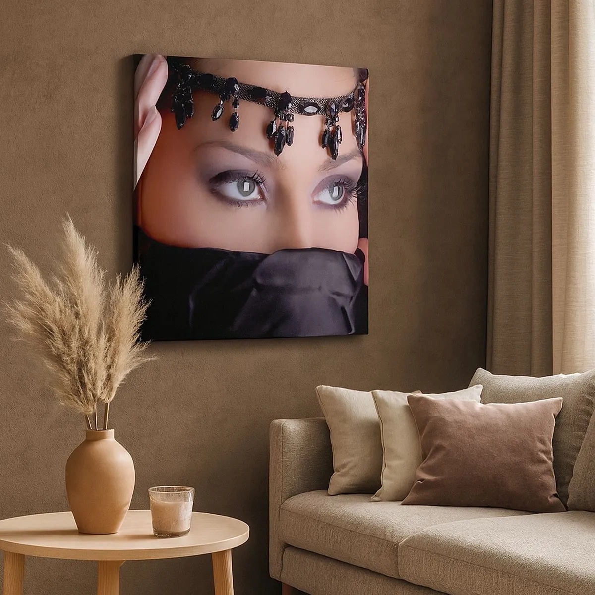 Impression sur toile - Image sur toile - Tentation de mystère oriental - 30x30 cm