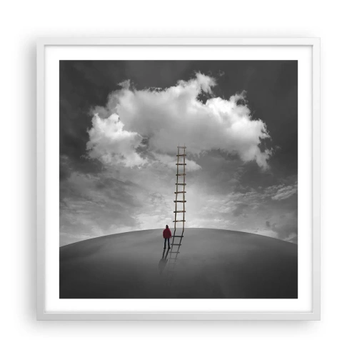 Affiche dans un cadre blanc - Poster - Tout est possible - 60x60 cm