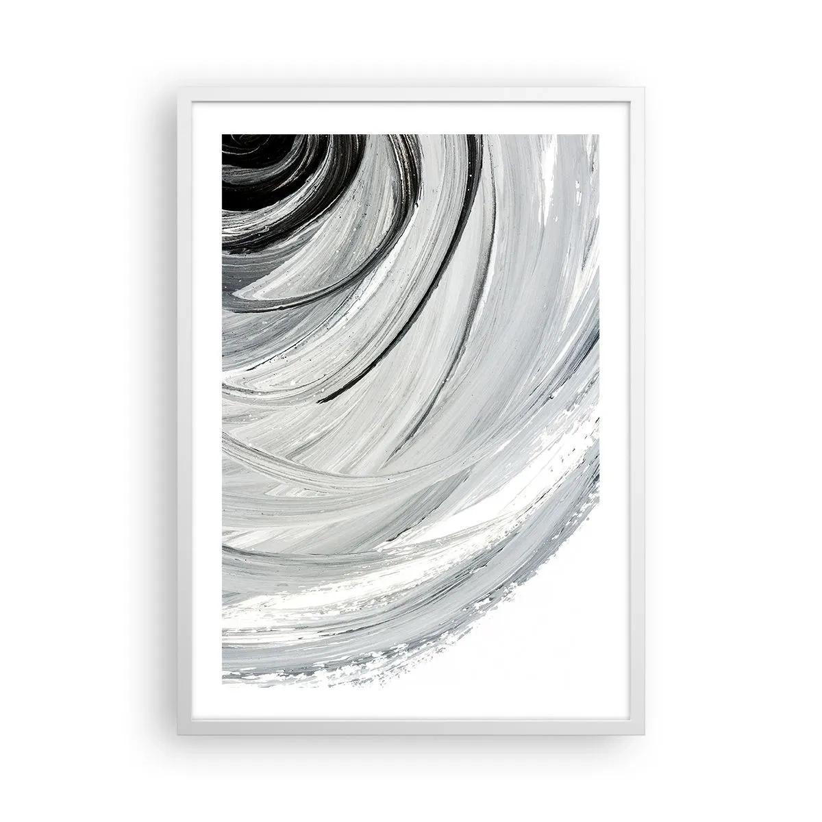 Affiche dans un cadre blanc - Poster - Composition orbitale - 50x70 cm