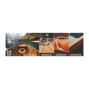 Échantillon de Papier Peint Premium Sand - Escapade en montagne - Paysage, Montagnes, Alpes - 100x30 cm