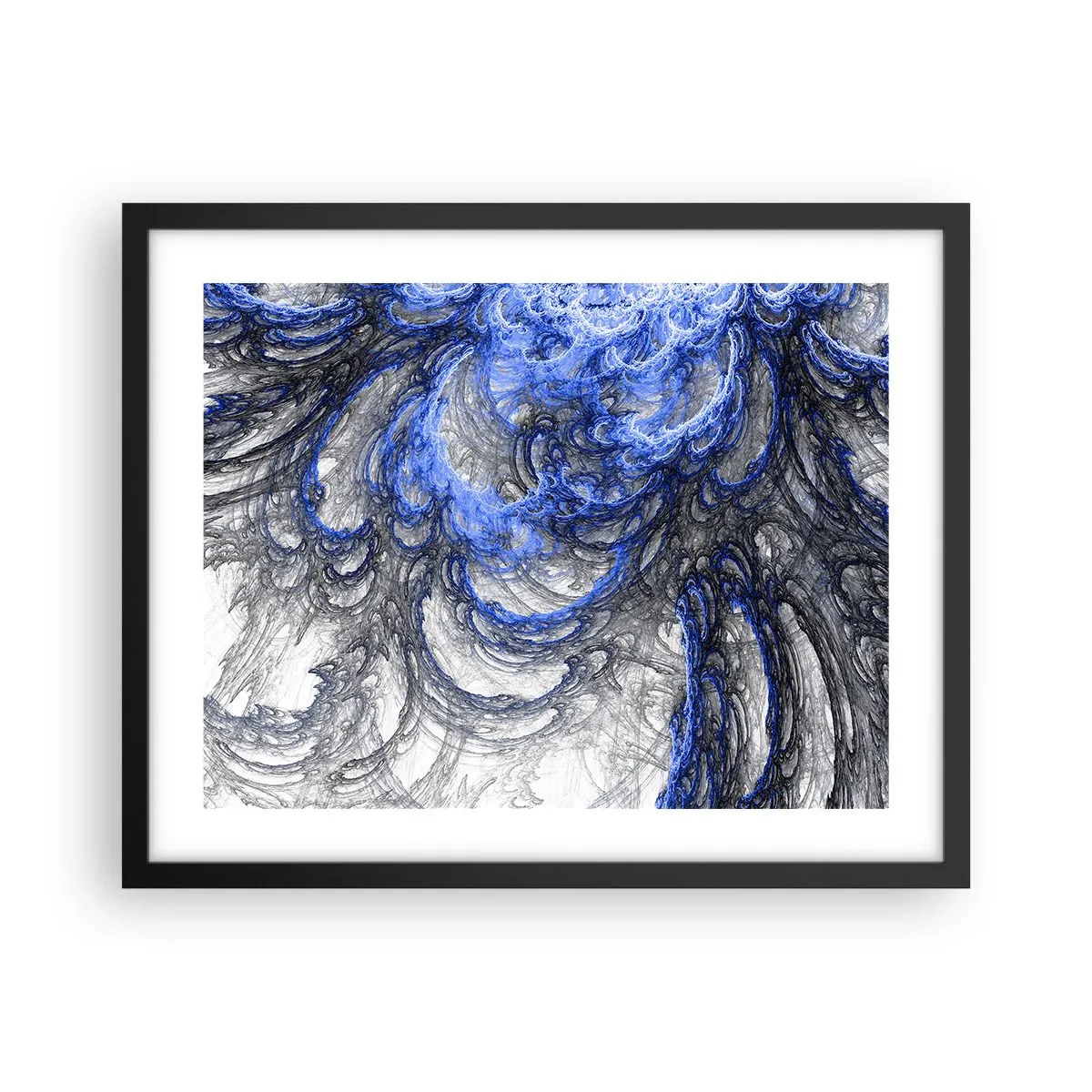Affiche dans un cadre noir - Poster - La naissance d'une vague - 50x40 cm