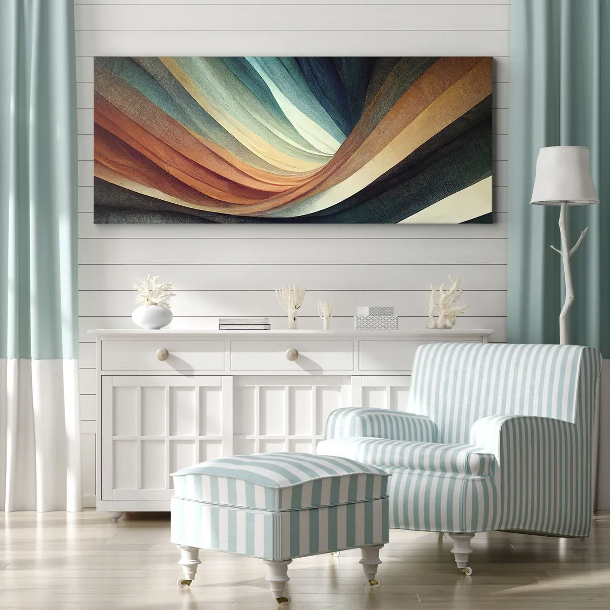 Impression sur toile - Image sur toile - Tissé à partir de couleurs - 100x40 cm