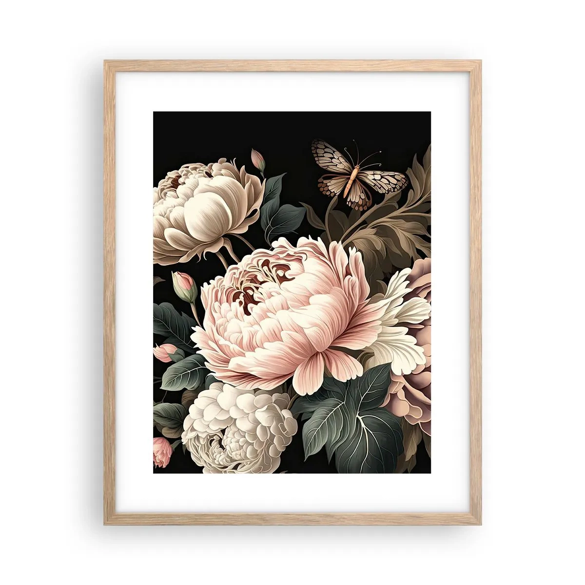 Affiche dans un chêne clair - Poster - De style baroque - 40x50 cm